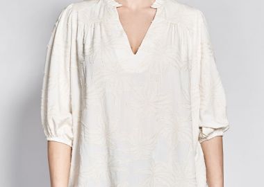 PRBT Μπλούζα Mπροκάρ με Τρουακάρ Μανίκια -  - 