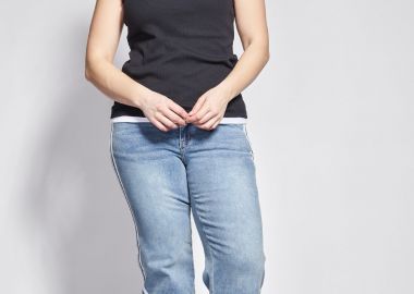 PRBT Τζιν παντελόνι με ρίγες -  - 