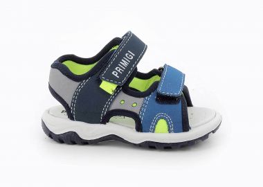Primigi βρεφικά σανδάλια με διπλό velcro (20-25) - 1366911 Μπλε - PRIMIGI - 