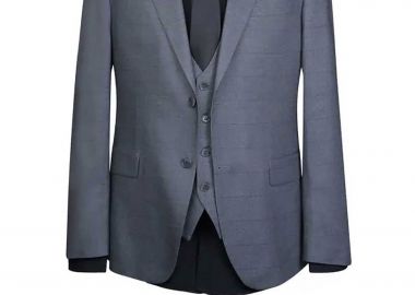 Prince Oliver ανδρικό κοστούμι με εσωτερικό γιλέκο Modern Fit - 12989052 Γκρι - PRINCE OLIVER - 