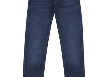 Prince Oliver ανδρικό τζιν παντελόνι πεντάτσεπο Comfort Slim Fit - 10582001 Μπλε Σκούρο - PRINCE OLIVER - 