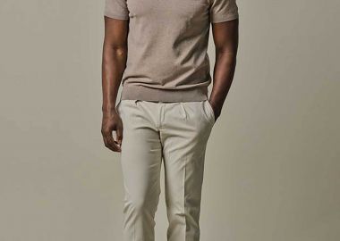 Profuomo ανδρικό chino παντελόνι Relaxed Fit - PP2Q00004A Μπεζ - PROFUOMO - 