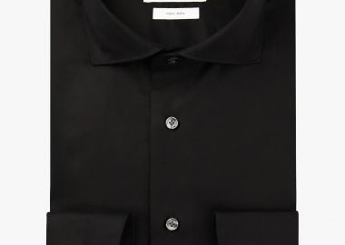 Profuomo ανδρικό πουκάμισο μονόχρωμο Slim Fit - PP2H00010D Μαύρο - PROFUOMO - 