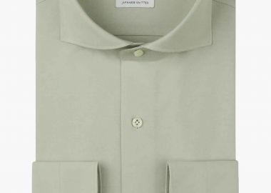Profuomo ανδρικό πουκάμισο μονόχρωμο Slim Fit - PPXH10032E Πράσινο Ανοιχτό - PROFUOMO - 