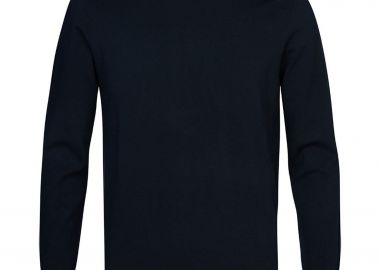 Profuomo ανδρικό πουλόβερ μονόχρωμο Regular Fit - PPVJ10017F Σκούρο Μπλε - PROFUOMO - 