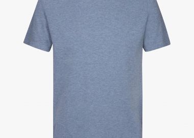 Profuomo ανδρικό T-shirt πικέ μονόχρωμο Normal Fit - PPWT10004I Μπλε - PROFUOMO - 