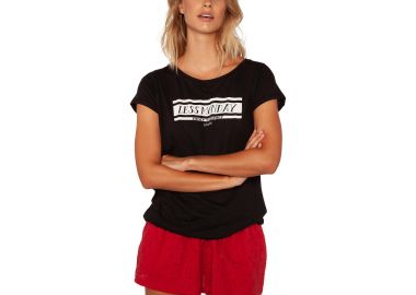 PROTEST TALLEY T-SHIRT ΜΑΥΡΟ - PROTEST - 