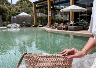 Ψάθινη τσάντα - Μπεζ - Issue - 