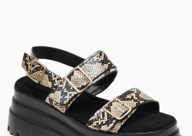 Ψηλά σανδάλια flatform με chunky σόλα - Snake - Issue - 