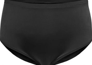 Ψηλόμεσο bikini-slip σε μαύρο χρώμα -  - 