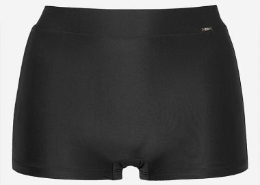 Ψηλόμεσο bikini-slip σορτσάκι σε μαύρο χρώμα -  - 