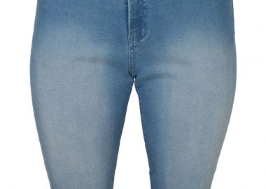 Ψηλόμεσο κάπρι jean σε denim blue χρώμα -  - 