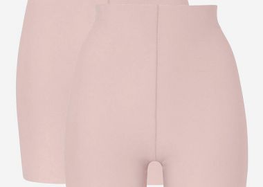 Ψηλόμεσο λαστέξ 1+1 στο χρώμα της πούδρας -  - 