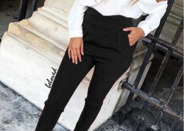 ΨΗΛΟΜΕΣΟ ΜΑΥΡΟ ΠΑΝΤΕΛΟΝΙ - BEVERLY - sense-shop - 