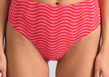 Ψηλόμεσο μπικίνι σλιπ πετσετέ - FUNKY BUDDHA - 