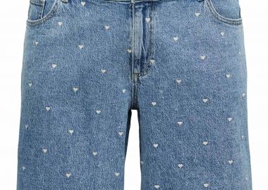 Ψηλόμεσο Τζιν Βερμούδα με Καρδούλες VERO MODA -  - 