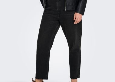 Ψηλόμεσο τζιν Caremily σε ίσια γραμμή - ONLY CARMAKOMA - 