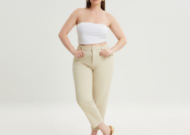 Ψηλόμεσο τζιν mom fit - MAT FASHION - 