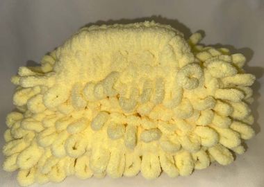 PUFFY CLUTCH BAG ΜΕ ΦΟΔΡΑ (ΚΙΤΡΙΝΟ) - SOU - 