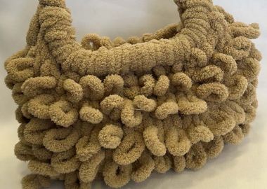 PUFFY CLUTCH BAG ΜΕ ΦΟΔΡΑ (ΜΠΕΖ) - SOU - 