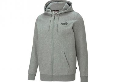 Puma Ανδρική Φούτερ Ζακέτα με Κουκούλα και Τσέπες Heather Grey 586702-03 - Puma - 
