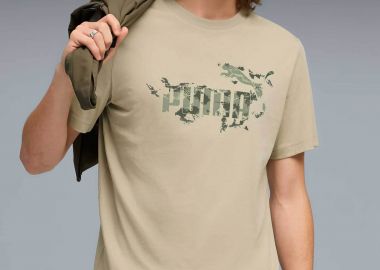 Puma ανδρικό T-shirt με λογότυπο Regular Fit 