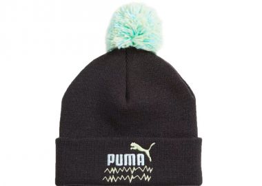 Puma Beanie Παιδικό Σκουφάκι Πλεκτό Μαύρο 024798-01 - Puma - 
