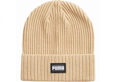 Puma Classic Beanie Ανδρικός Σκούφος με Rib Πλέξη σε Μπεζ χρώμα 024038-07 - Puma - 