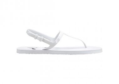 Puma Cozy Σαγιονάρες σε στυλ Πέδιλα σε Λευκό Χρώμα 375212-02 - Puma - 