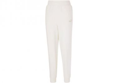 Puma Ess+ Ψηλόμεσο Παντελόνι Γυναικείας Φόρμας Λευκό 670007-99 - Puma - 