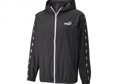 Puma Ess+Tape Αθλητικό Ανδρικό Μπουφάν Αδιάβροχο και Αντιανεμικό Μαύρο 847477-01 - Puma - 