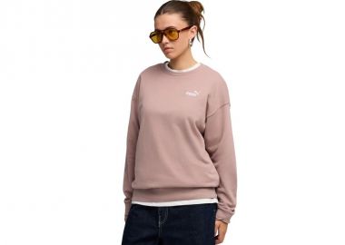 Puma ESS Small No 11 Logo Relaxed Crew Women's Sweatshirt Pink 684975 88 - Puma - 