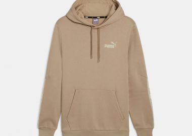 PUMA ESSENTIALS+ TAPE HOODIE ΚΑΦΕ - PUMA - 