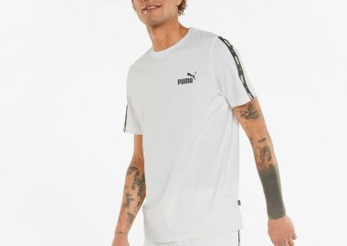 PUMA ESSENTIALS+ TAPE T-SHIRT ΑΣΠΡΟ - PUMA - 
