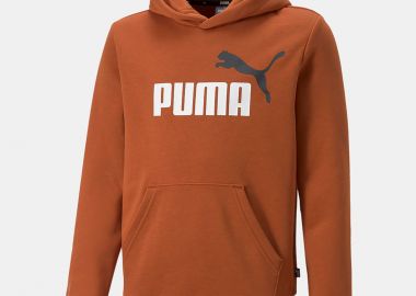 PUMA ESSENTIALS+ TWO TONE BIG LOGO HOODIE ΚΑΦΕ - PUMA - 