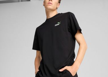 PUMA ESSENTIALS 2 COLOR SMALL NO. 1 LOGO T-SHIRT ΜΑΥΡΟ - PUMA - 