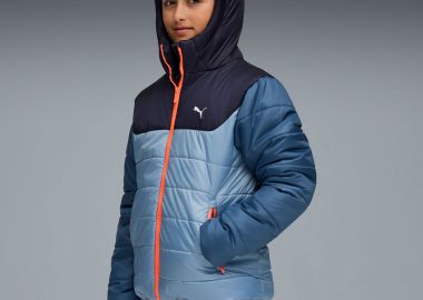 PUMA ESSENTIALS HOODED PADDED KIDS JACKET ΜΠΛΕ - PUMA - 