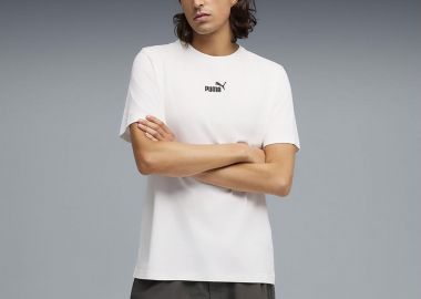 PUMA ESSENTIALS SMALL NO.1 LOGO CENTERED T-SHIRT ΑΣΠΡΟ - PUMA - 