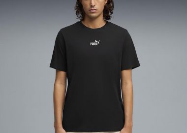 PUMA ESSENTIALS SMALL NO.1 LOGO CENTERED T-SHIRT ΜΑΥΡΟ - PUMA - 