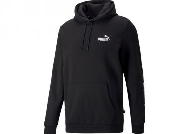 Puma Essentials Tape Ανδρικό Φούτερ με Κουκούλα και Τσέπες Μαύρο 849040-01 - Puma - 