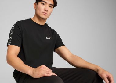 PUMA ESSENTIALS TAPE T-SHIRT ΜΑΥΡΟ - PUMA - 