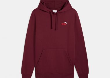 PUMA ESSENTIALS TWO-COLOUR SMALL NO. 1 LOGO HOODIE ΚΟΚΚΙΝΟ - PUMA - 