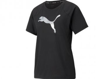 Puma Evostripe Γυναικείο Αθλητικό T-shirt Μαύρο 589143-01 - Puma - 