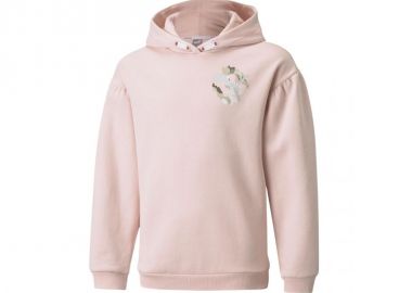 Puma Fleece Παιδικό Φούτερ με Κουκούλα Ροζ Alpha 589232-36 - Puma - 