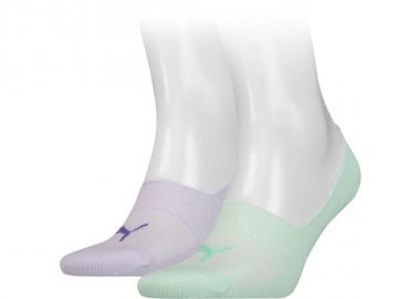 Puma Footie 906245-02 Αθλητικές Κάλτσες Λευκές 2 Ζεύγη - Puma - 