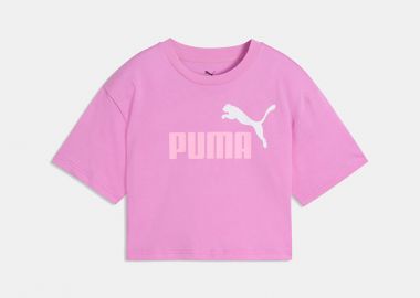PUMA GIRLS ESS 2 COLOR NO. 1 LOGO SHORT LENGTH T-SHIRT ΜΩΒ - PUMA - 
