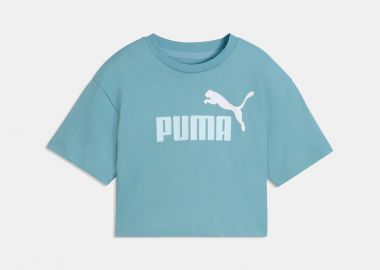 PUMA GIRLS ESS 2 COLOR NO. 1 LOGO SHORT LENGTH T-SHIRT ΜΠΛΕ - PUMA - 