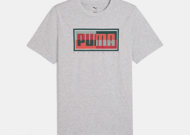 PUMA GRAPHICS PUMA BOX T-SHIRT ΓΚΡΙ - PUMA - 