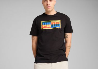 PUMA GRAPHICS PUMA BOX T-SHIRT ΜΑΥΡΟ - PUMA - 