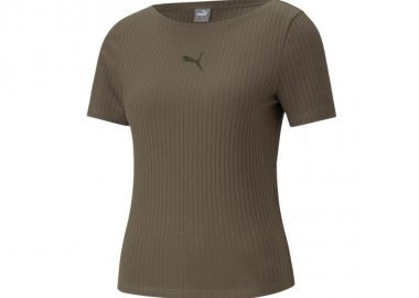 Puma Γυναικείο Αθλητικό T-shirt Χακί 531917-44 - Puma - 